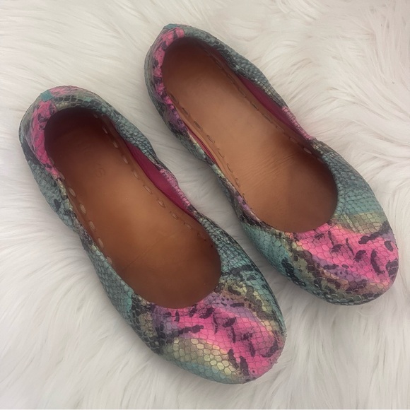 Electric Snake Tieks Flats Size 9 - Picture 2 of 10